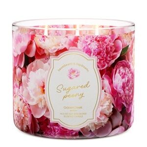 New Goose Creek Sugared Peony Large 3-Wick Scented Candle, 14.5 oz